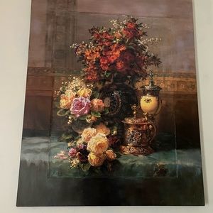 Mixed media art on canvas